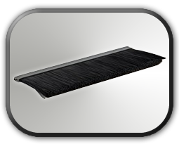 Black Nylon Brush 1/4" Backing
