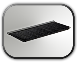 Black Nylon Brush 1/4" Backing